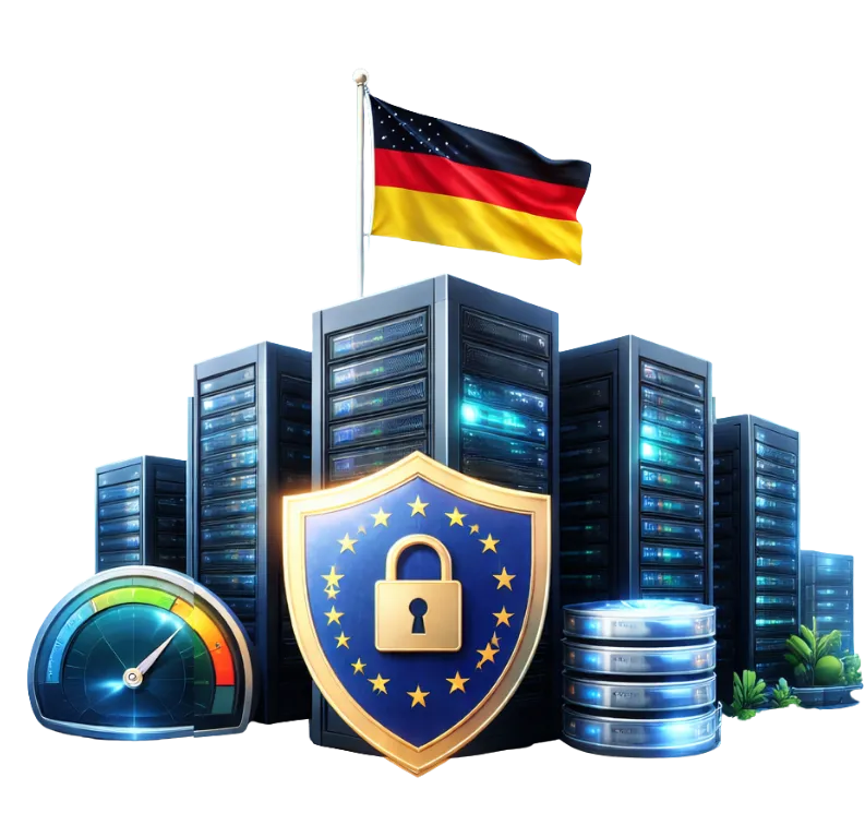 HostFinch Germany Dedicated Servers: bare-metal servers with dedicated CPU, NVMe storage and DDoS protection