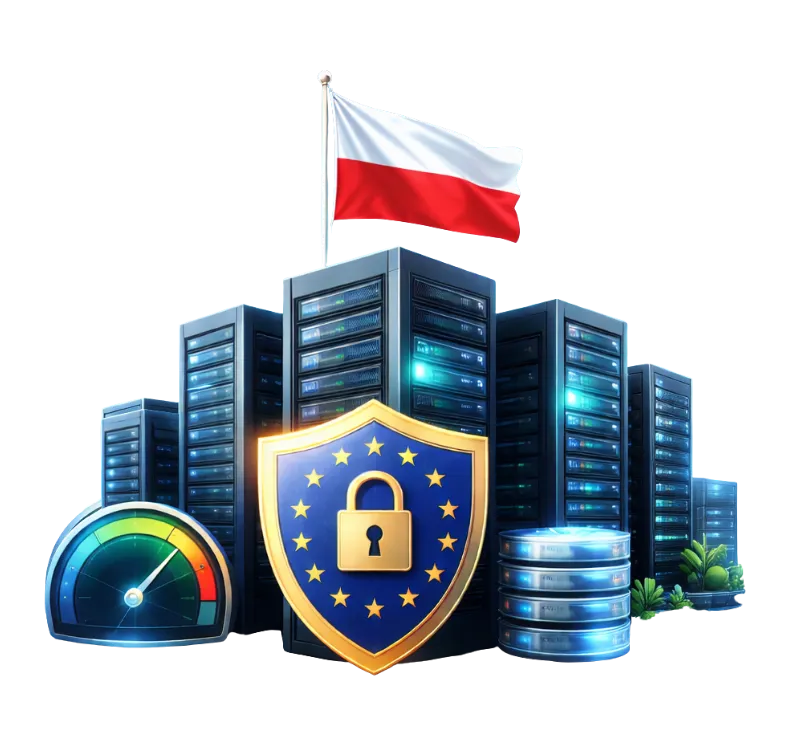 HostFinch Poland Dedicated Servers: bare-metal servers with dedicated CPU, NVMe storage and DDoS protection